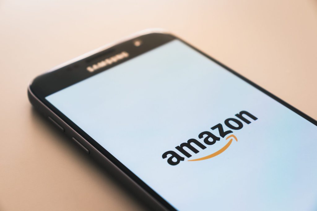 Amazon logo on a phone 