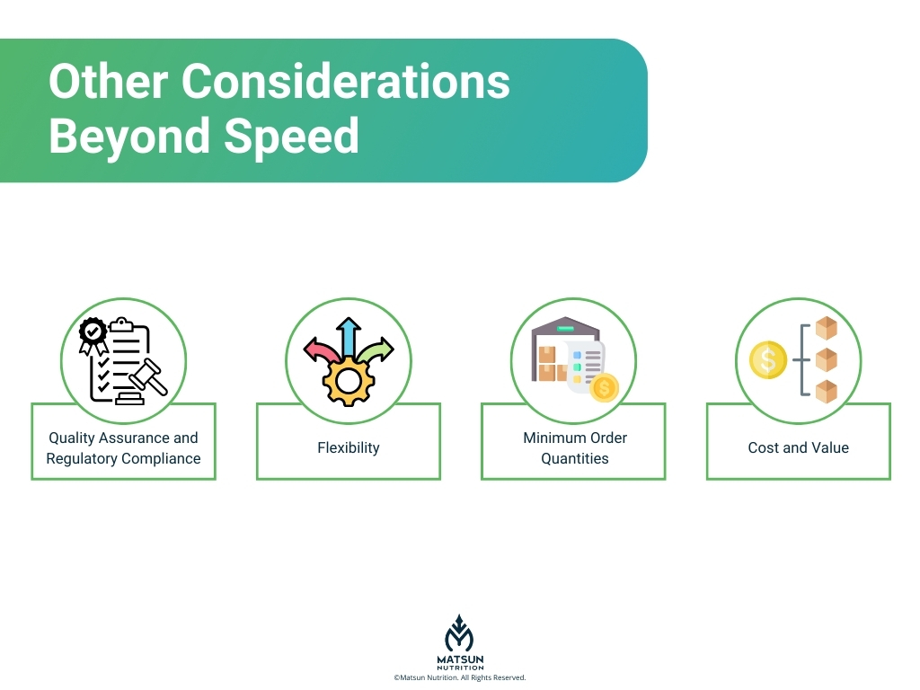 Other Considerations Beyond Speed